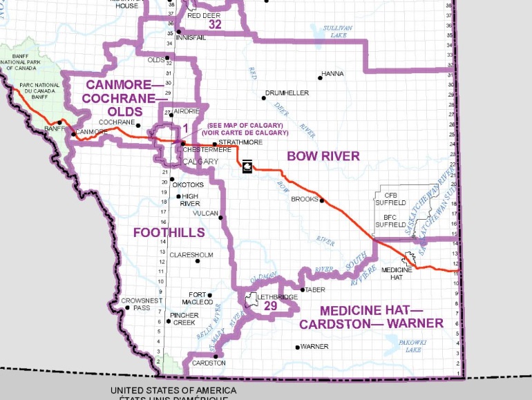 Bow River to lose Chestermere in proposed boundary map Local news, Weather